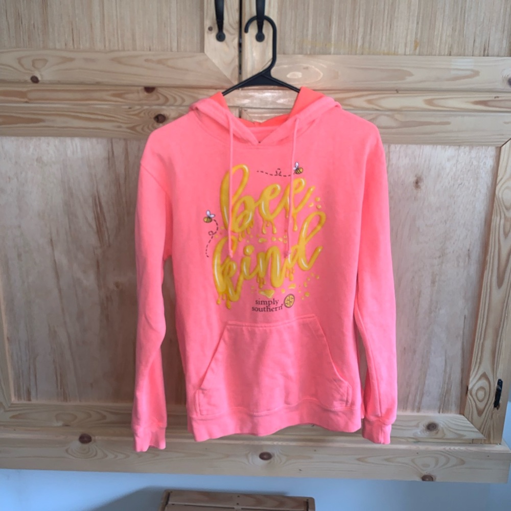 Simply Southern “Bee Kind” hoodie sweatshirt size S